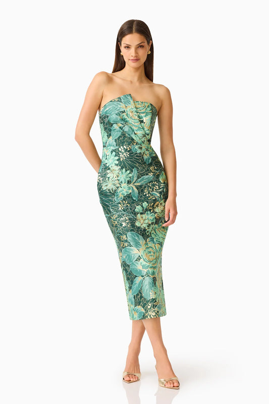 Meliora Midi Dress Green Multi