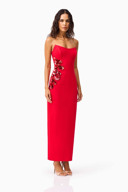 Yasmine Maxi Dress Red