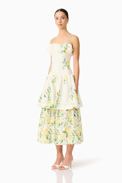 Hana Maxi Dress Yellow Multi
