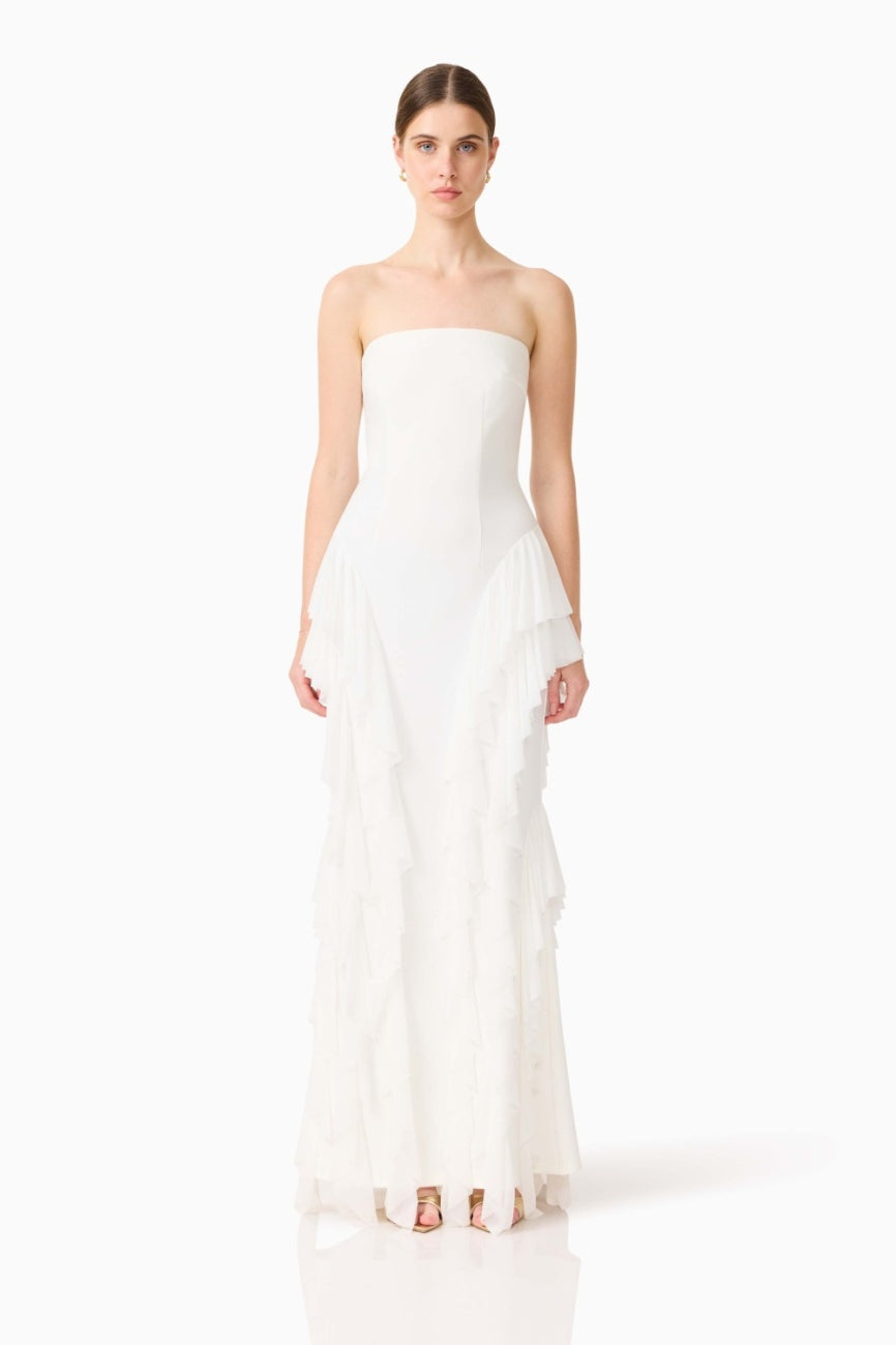 Amelina Dress White