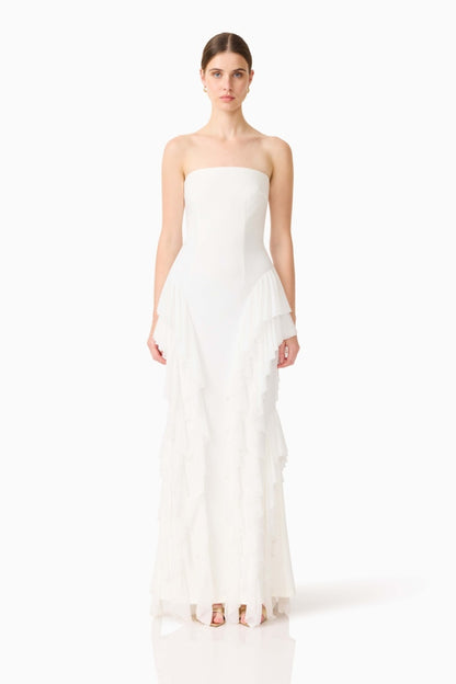 Amelina Dress White