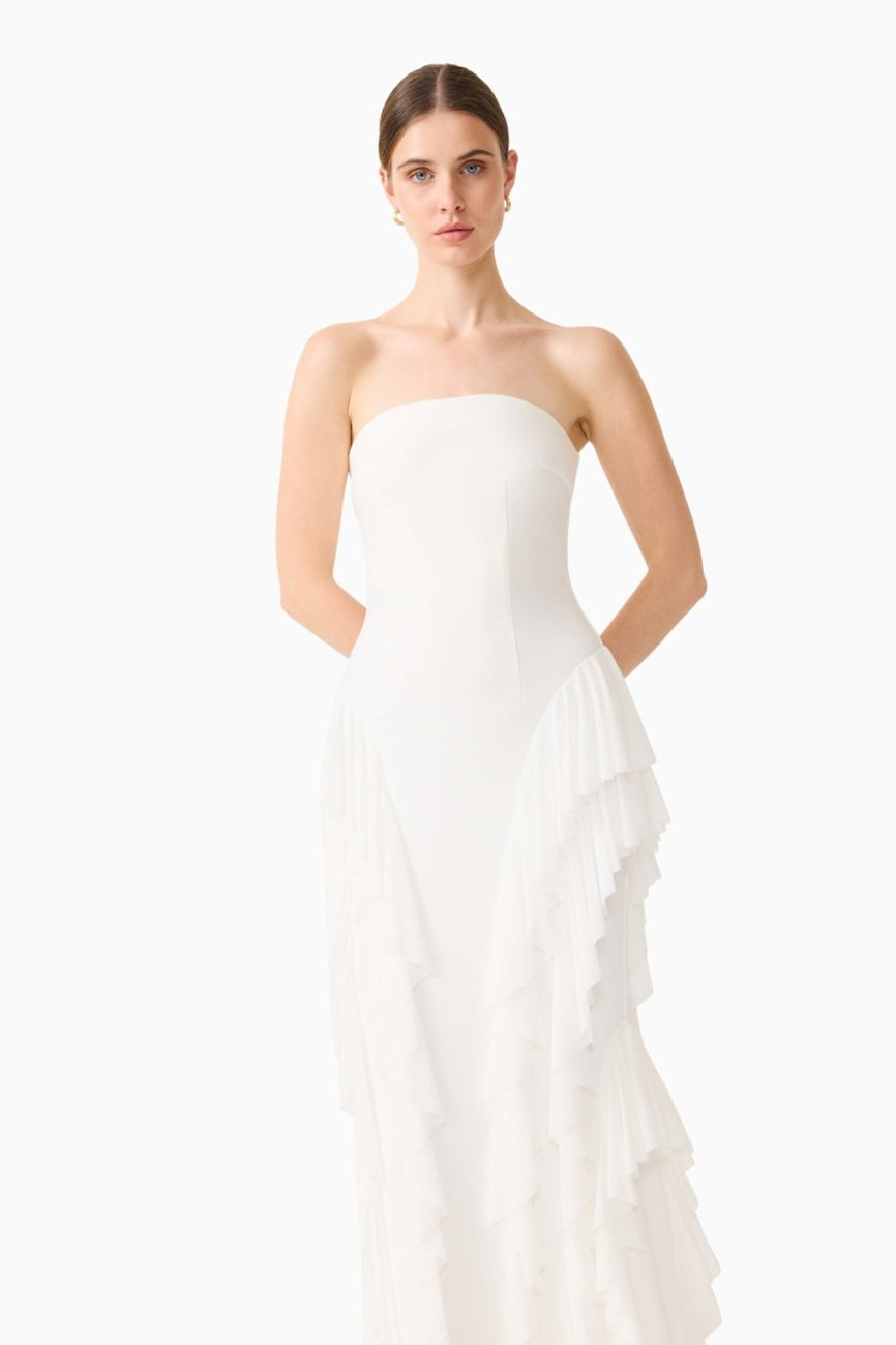 Amelina Dress White