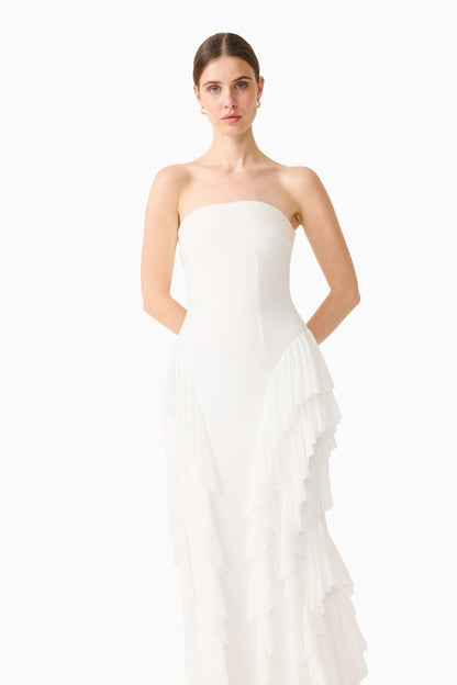Amelina Dress White