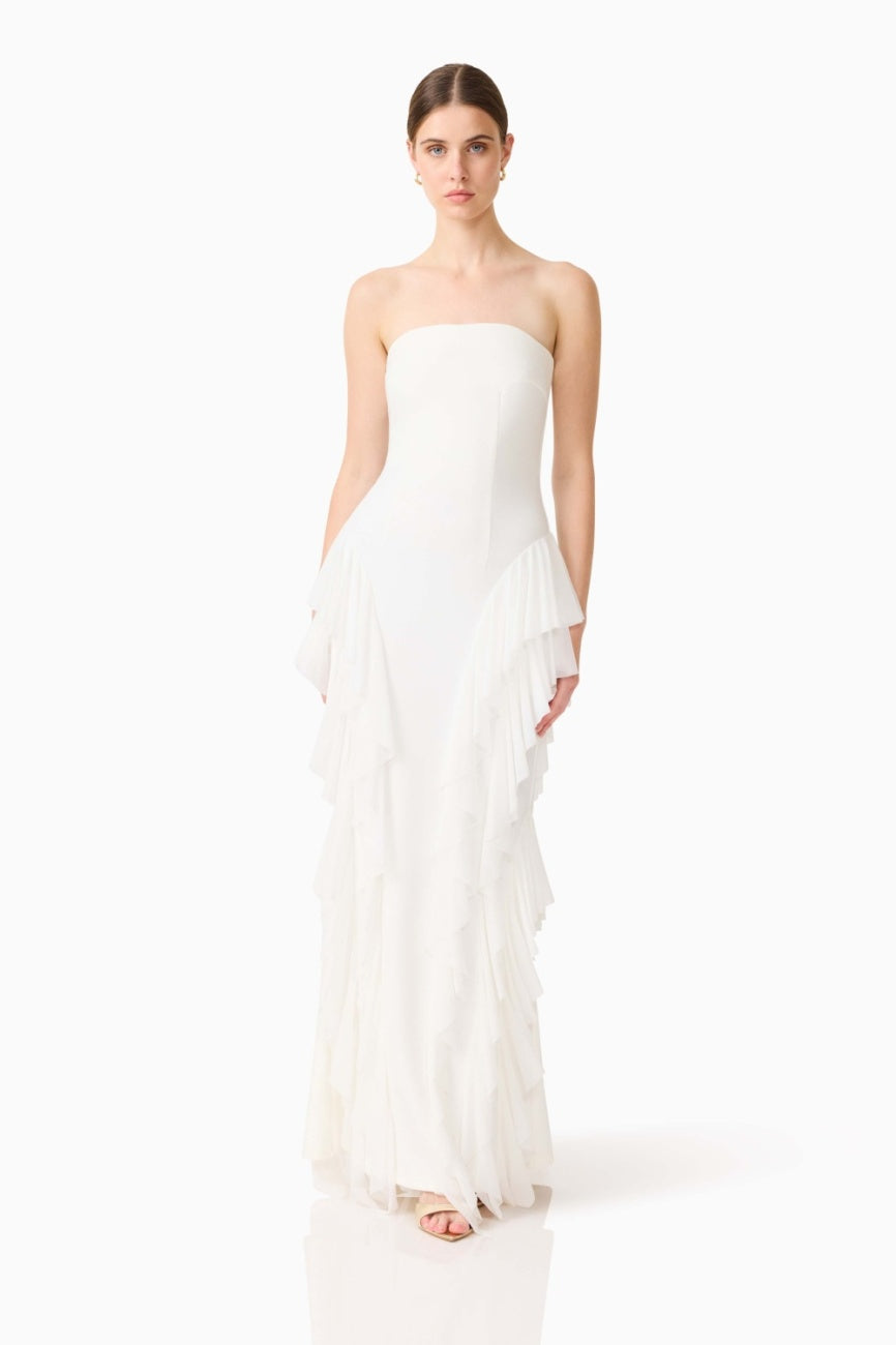 Amelina Dress White