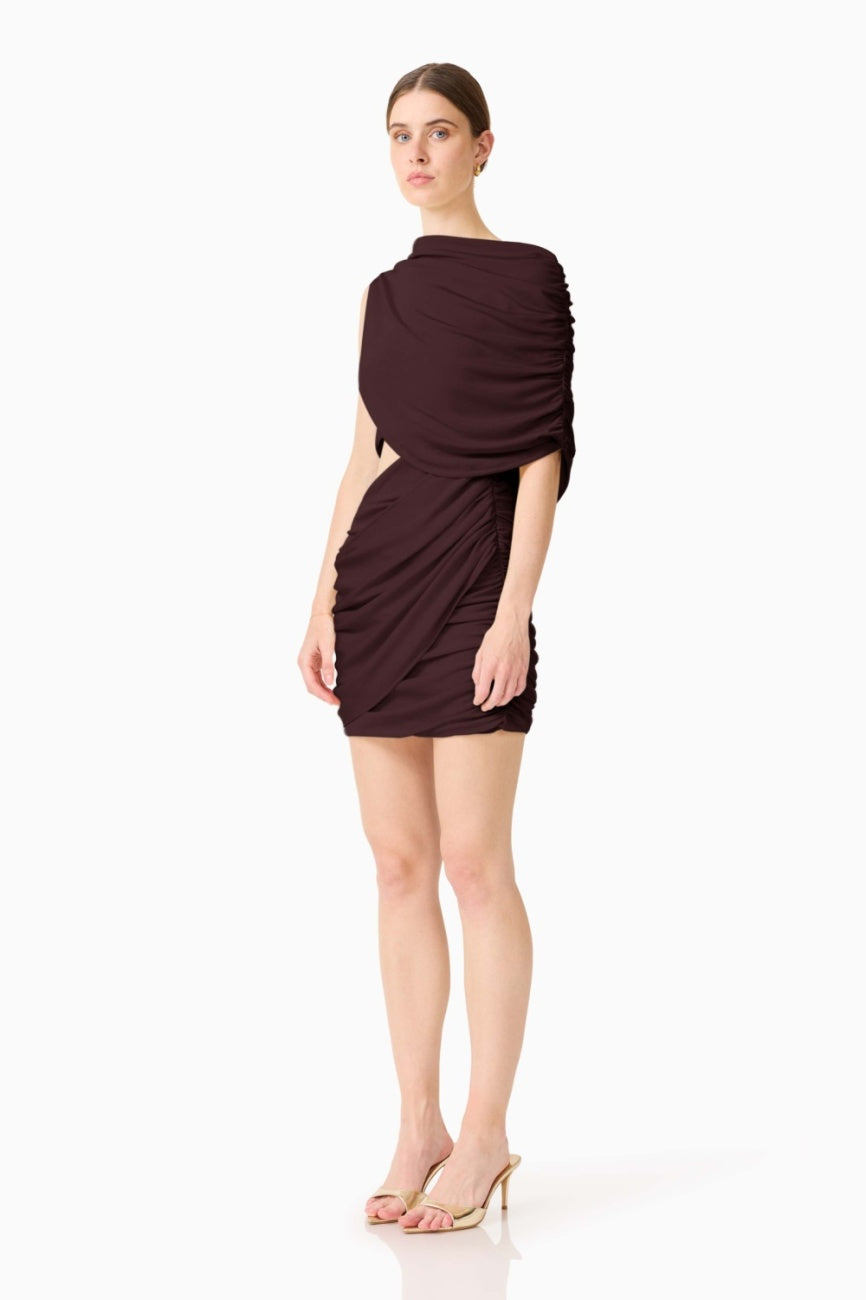 Simone Mini Dress Chocolate