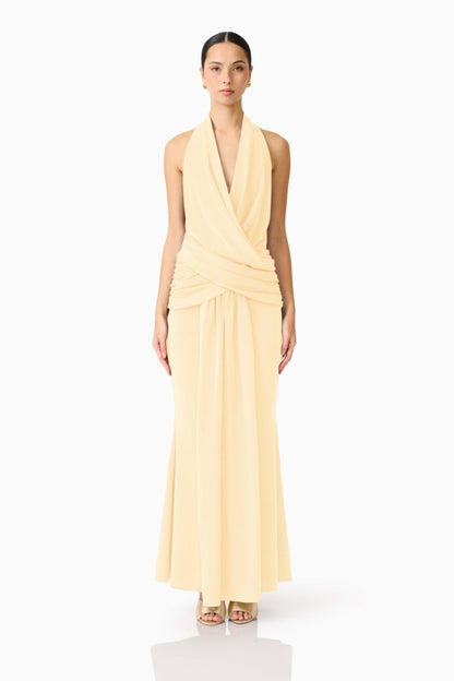 Simone Maxi Dress Butter Yellow