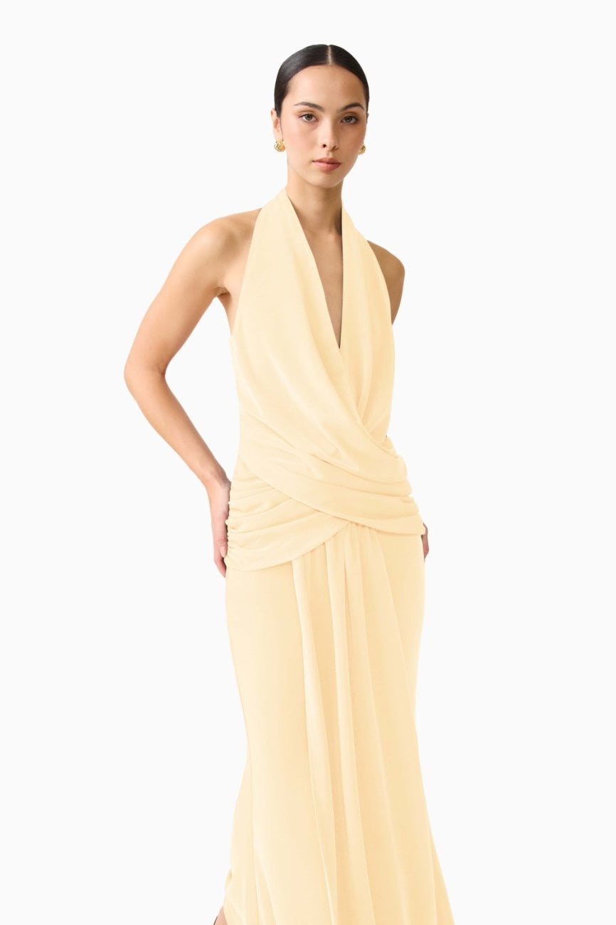 Simone Maxi Dress Butter Yellow