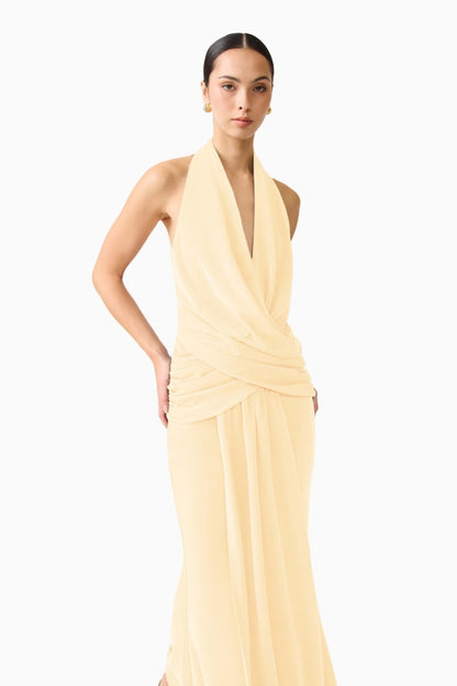 Simone Maxi Dress Butter Yellow