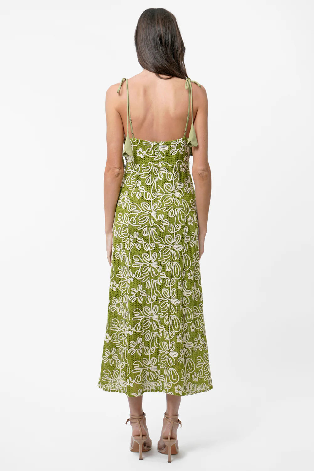Trina Midi Dress Olive
