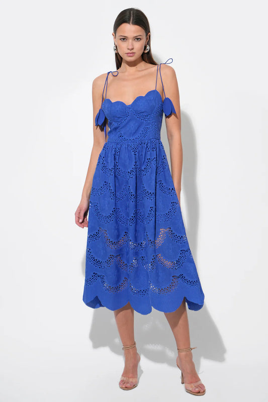 Alisha Midi Dress Royal Blue