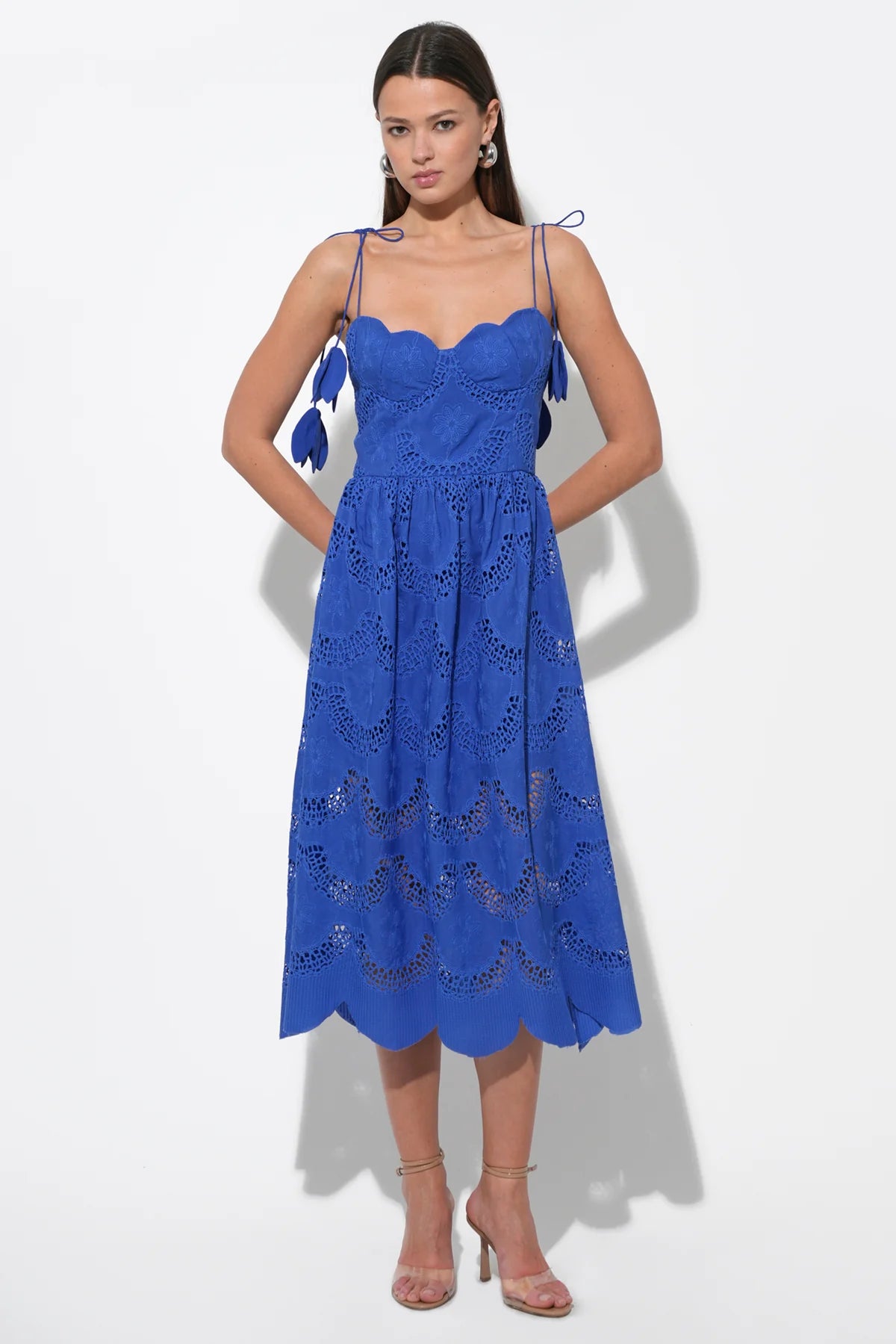 Alisha Midi Dress Royal Blue