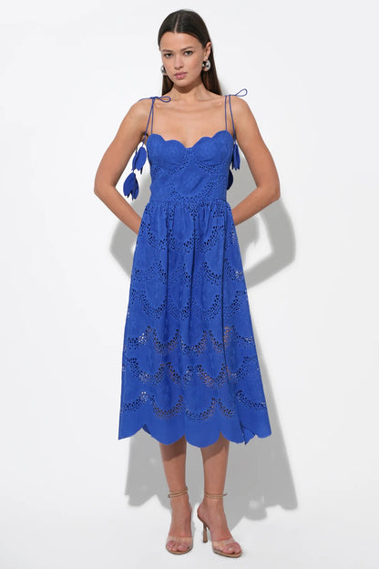 Alisha Midi Dress Royal Blue