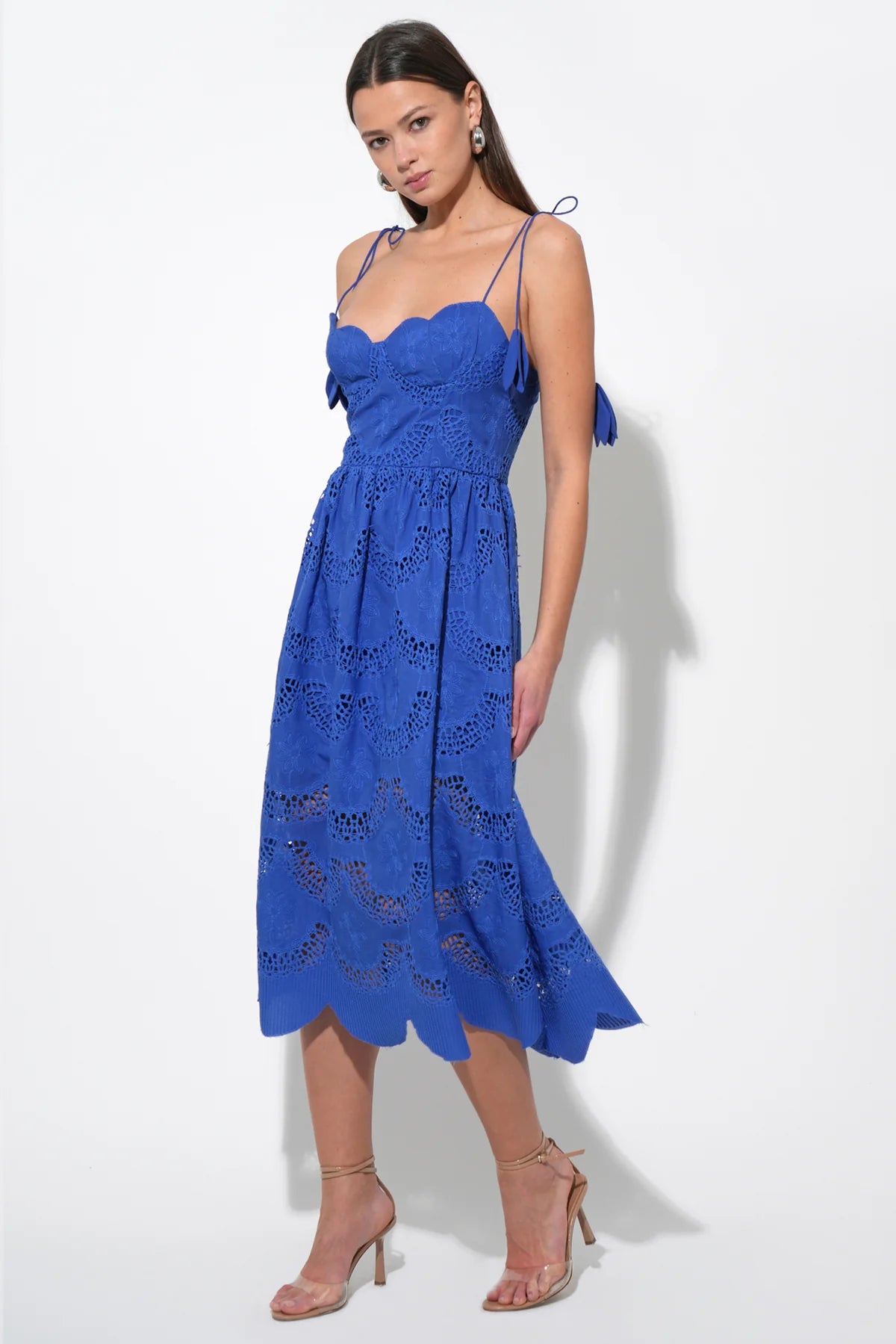Alisha Midi Dress Royal Blue