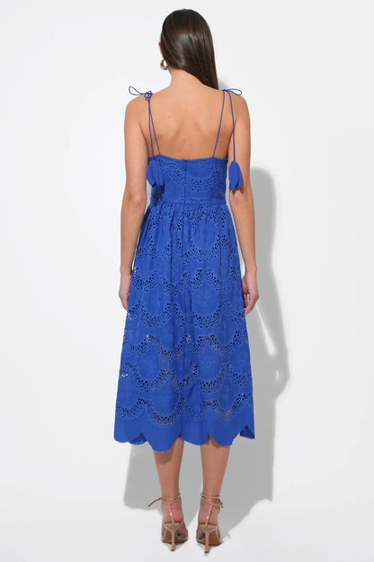 Alisha Midi Dress Royal Blue