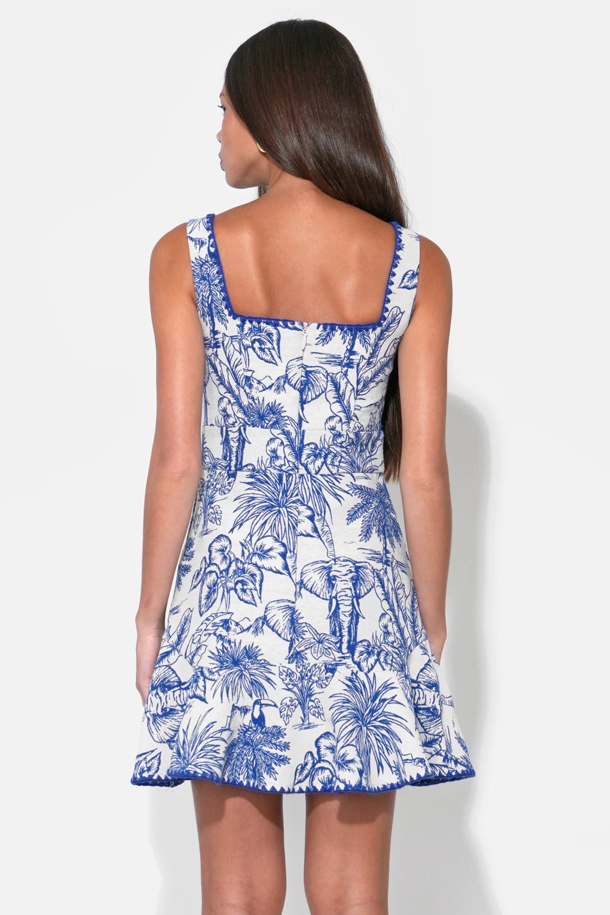 Ximena Mini Dress Blue White