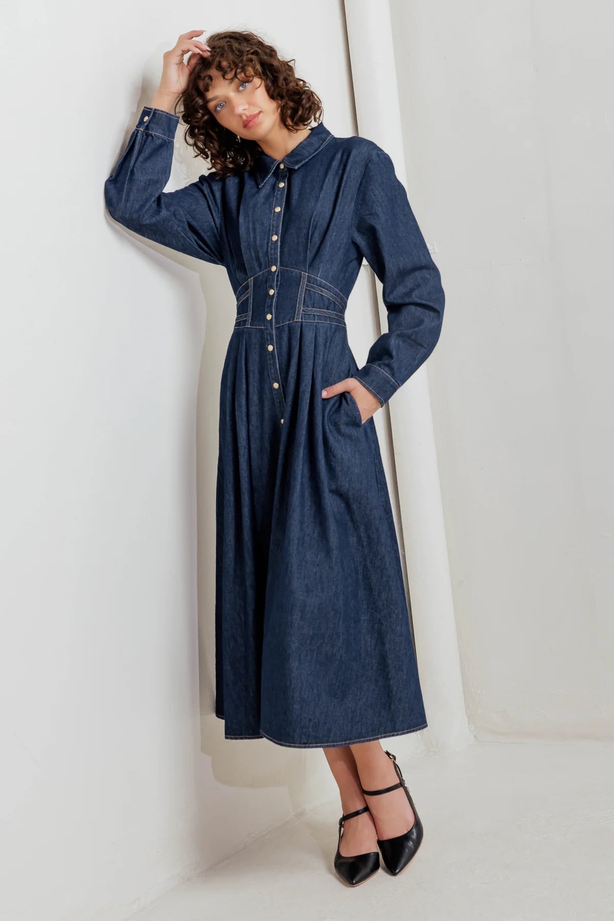 Kerstin Midi Dress Denim