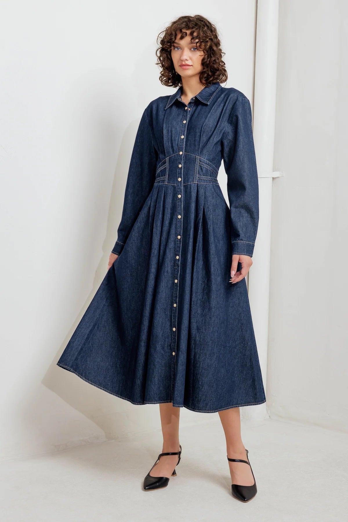 Kerstin Midi Dress Denim