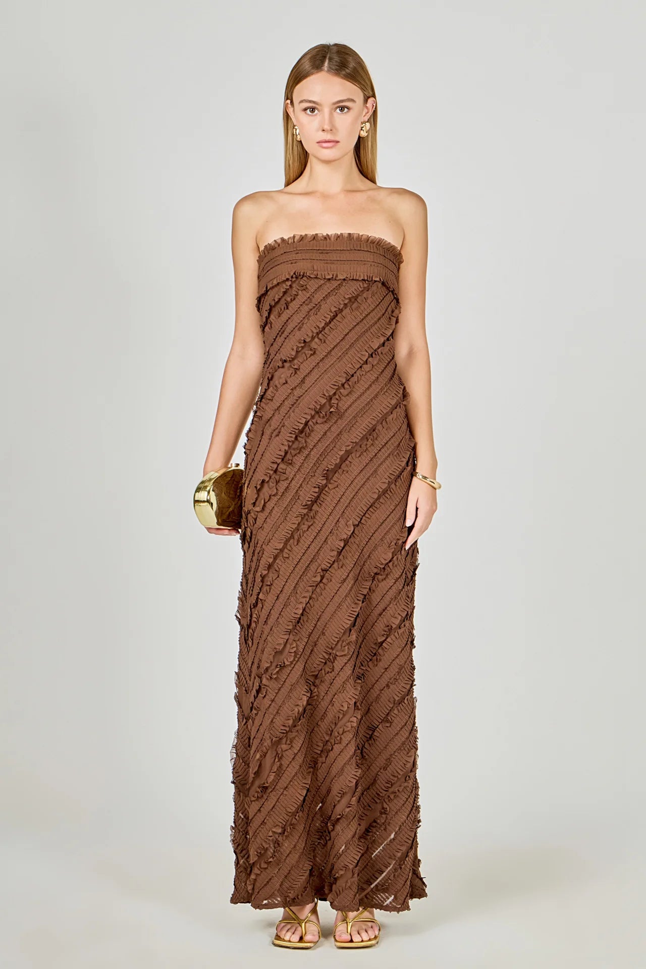 Fernanda Maxi Dress Brown