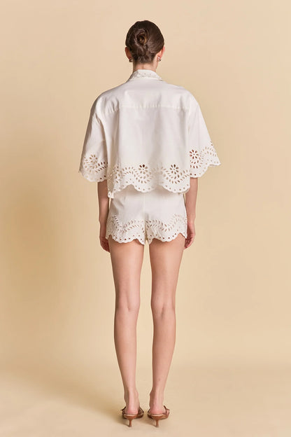Mindy Two Piece Set White