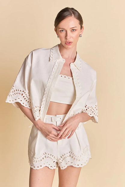 Mindy Two Piece Set White