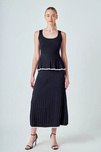 Penny Two Piece Set Black and White