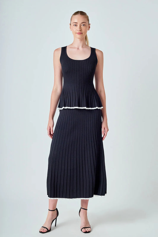 Penny Two Piece Set Black and White