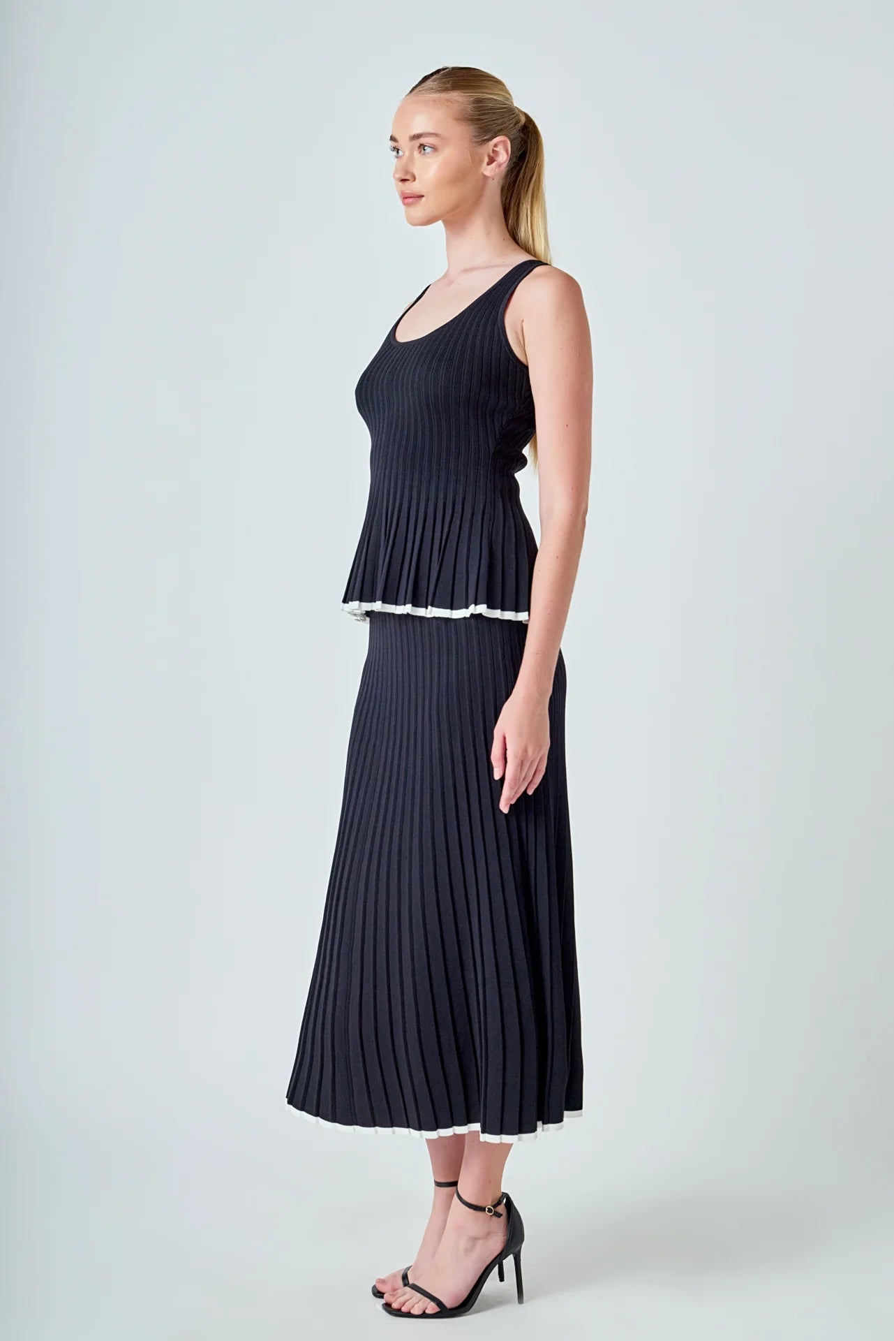 Penny Two Piece Set Black and White