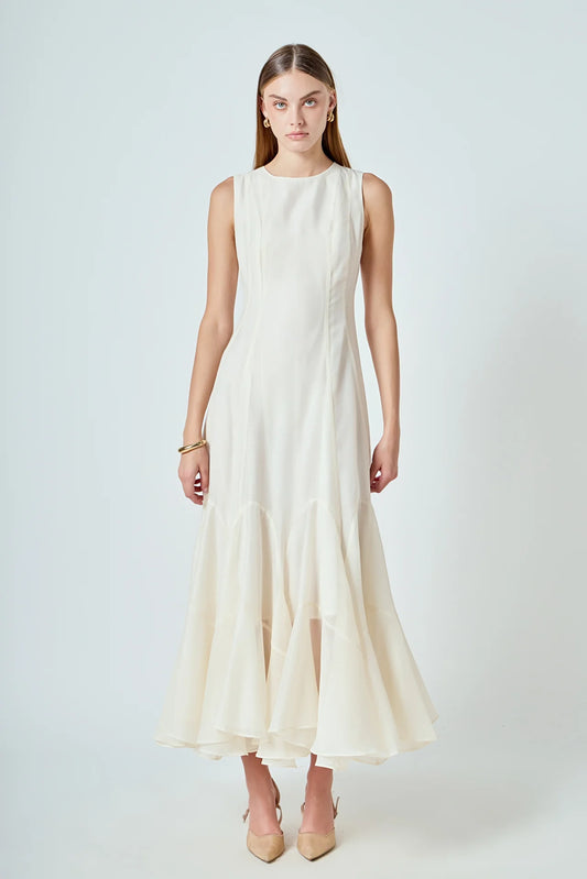 Nancy Maxi Dress Beige