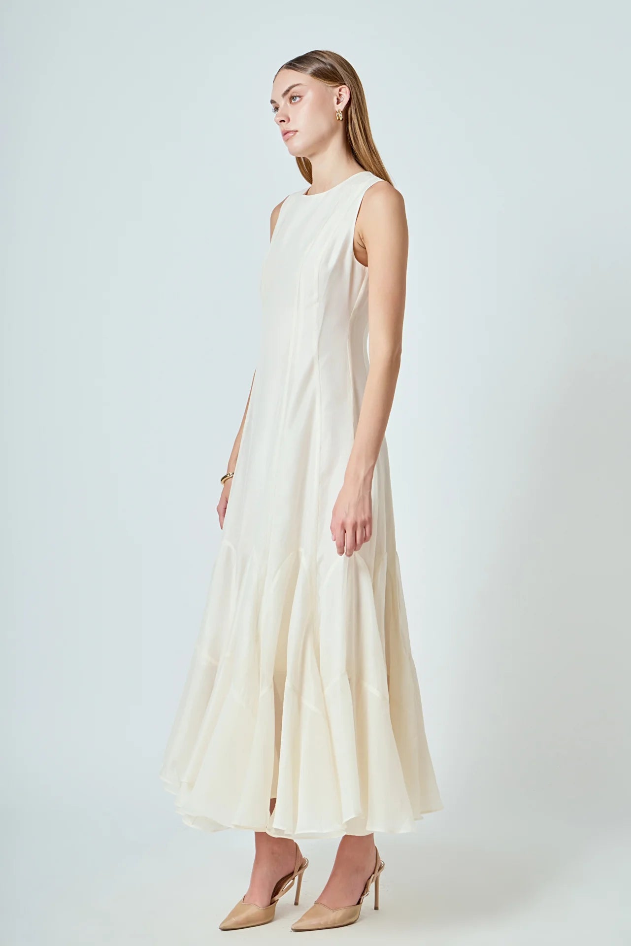 Nancy Maxi Dress Beige