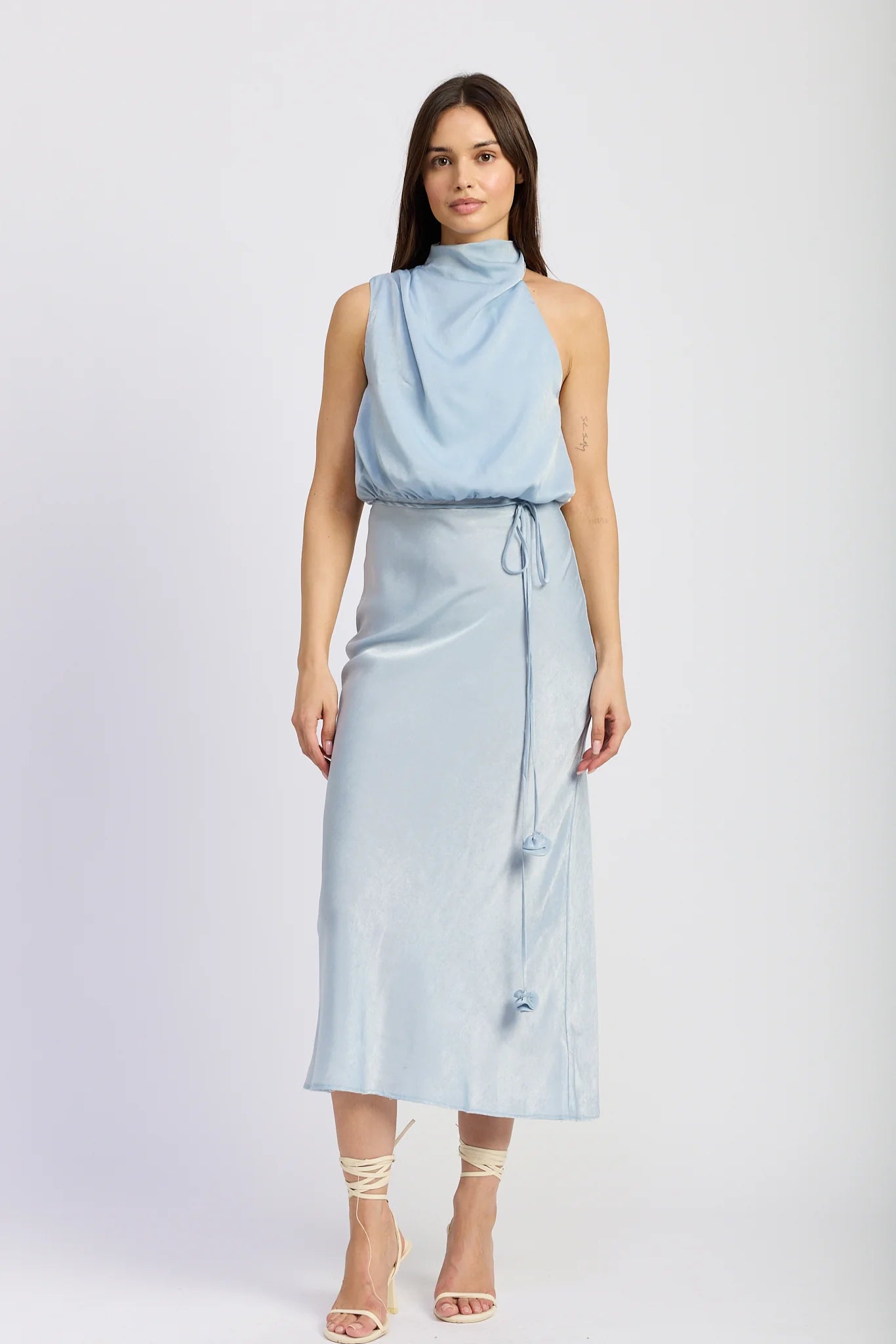 Azalea Midi Dress Light Blue