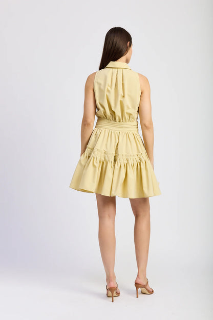 Jonah Mini Dress Flax