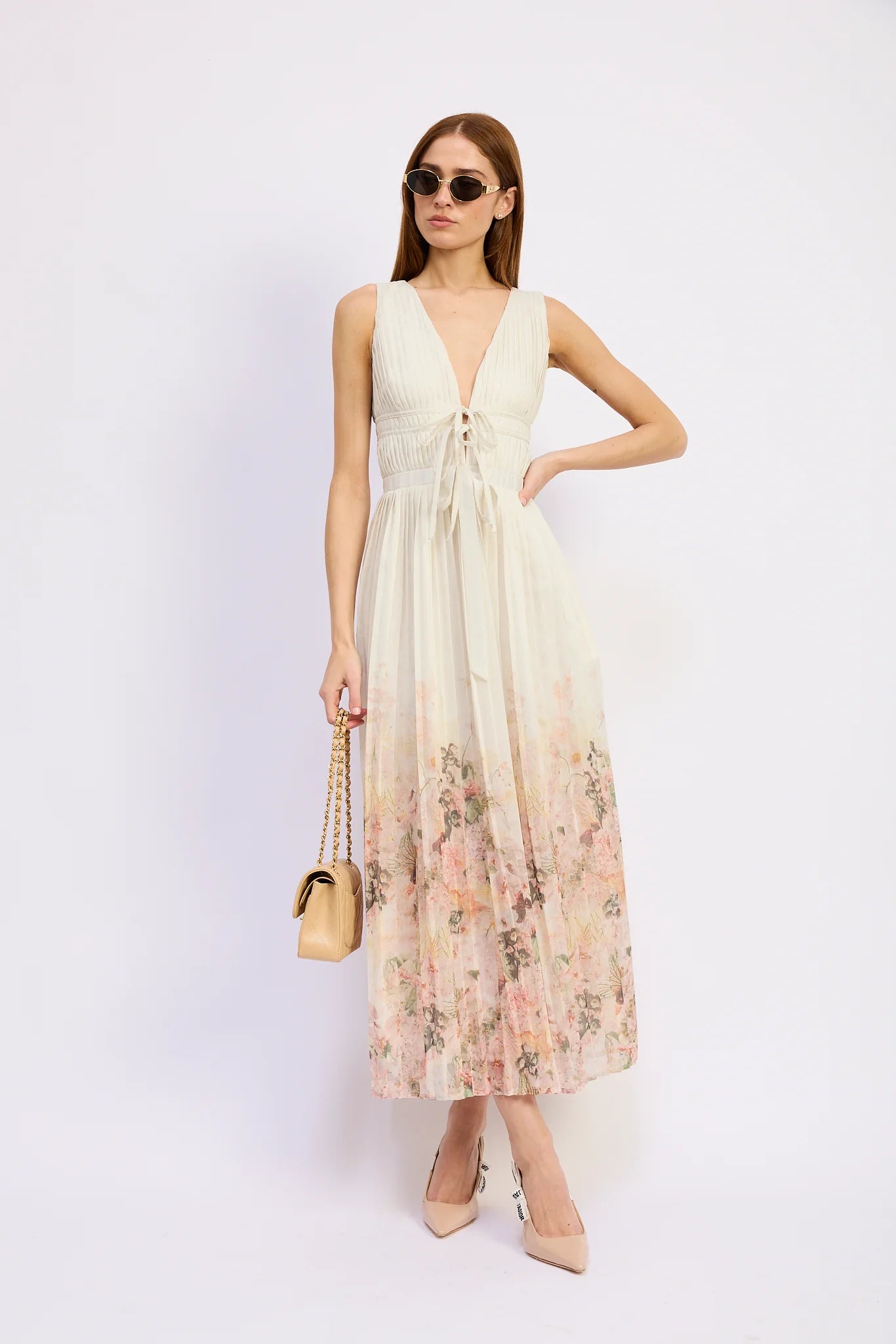 Emelly Maxi Dress Ivory Blush