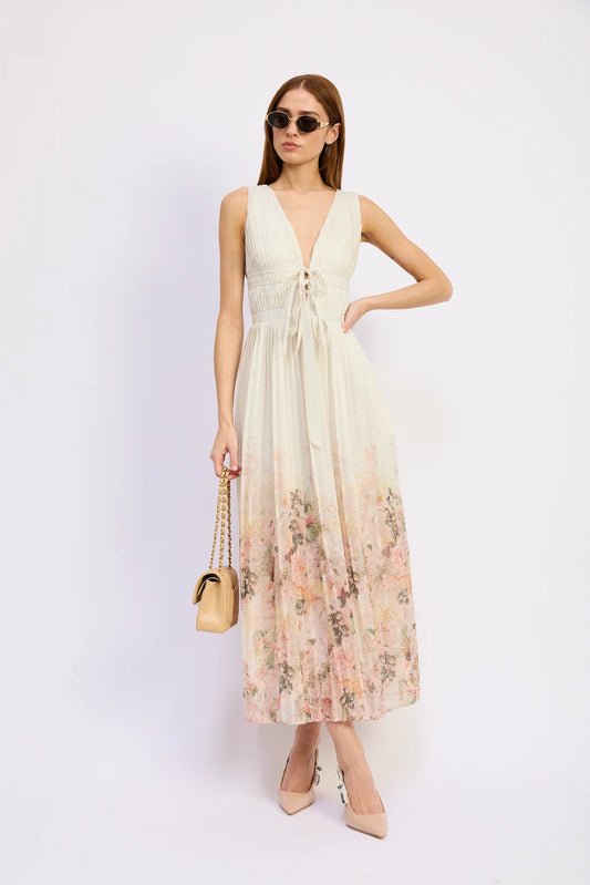 Emelly Maxi Dress Ivory Blush