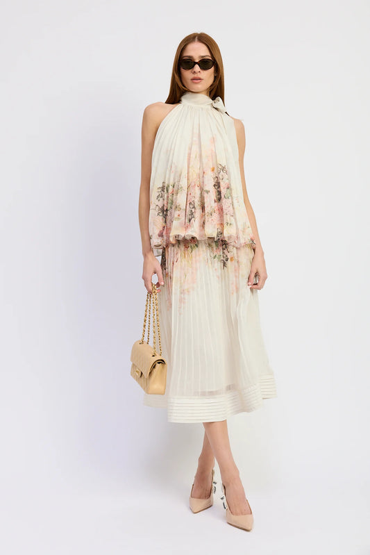 Hallie Skirt Ivory Blush