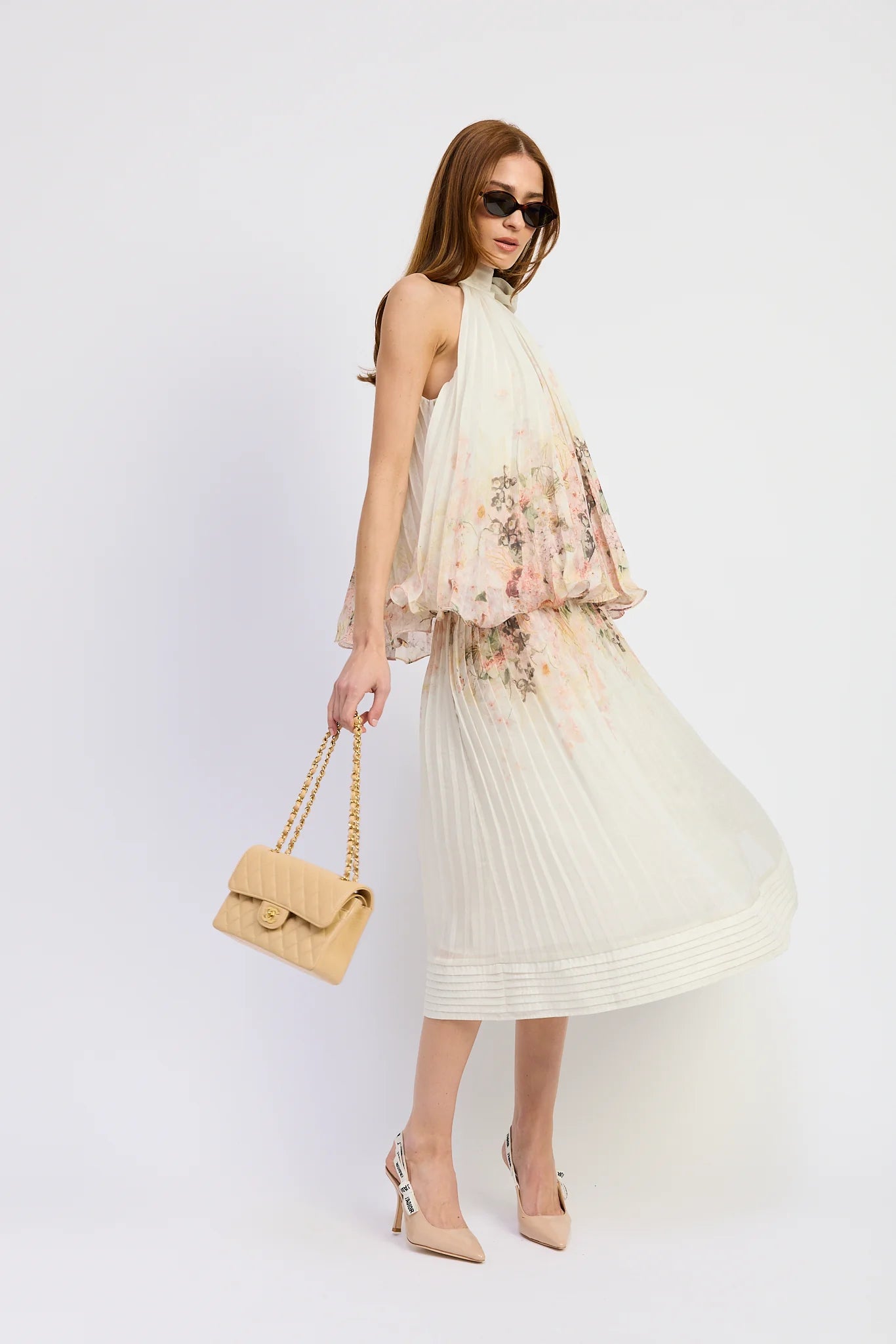 Hallie Skirt Ivory Blush