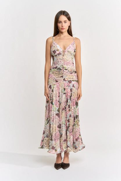 Roza Maxi Dress Blush Multi