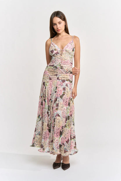 Roza Maxi Dress Blush Multi
