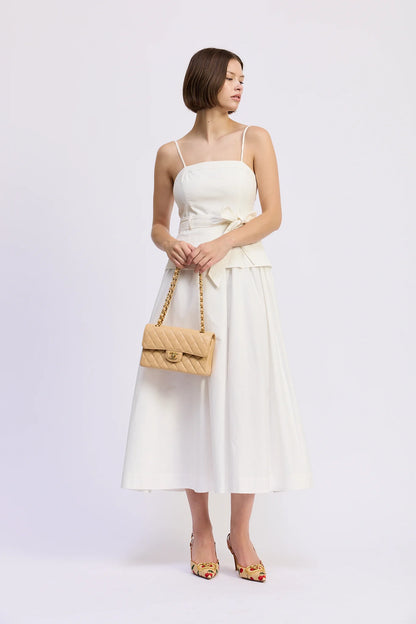 Mariah Midi Dress White