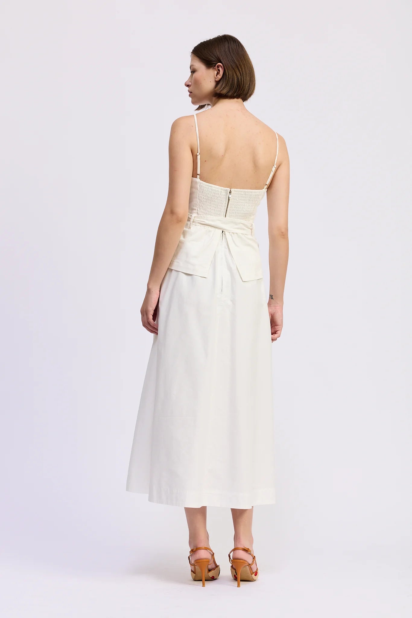 Mariah Midi Dress White