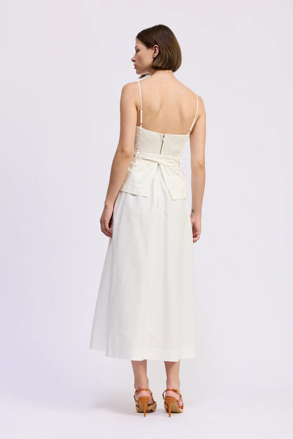 Mariah Midi Dress White