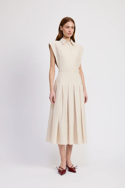 Tamara Midi Dress Ecru