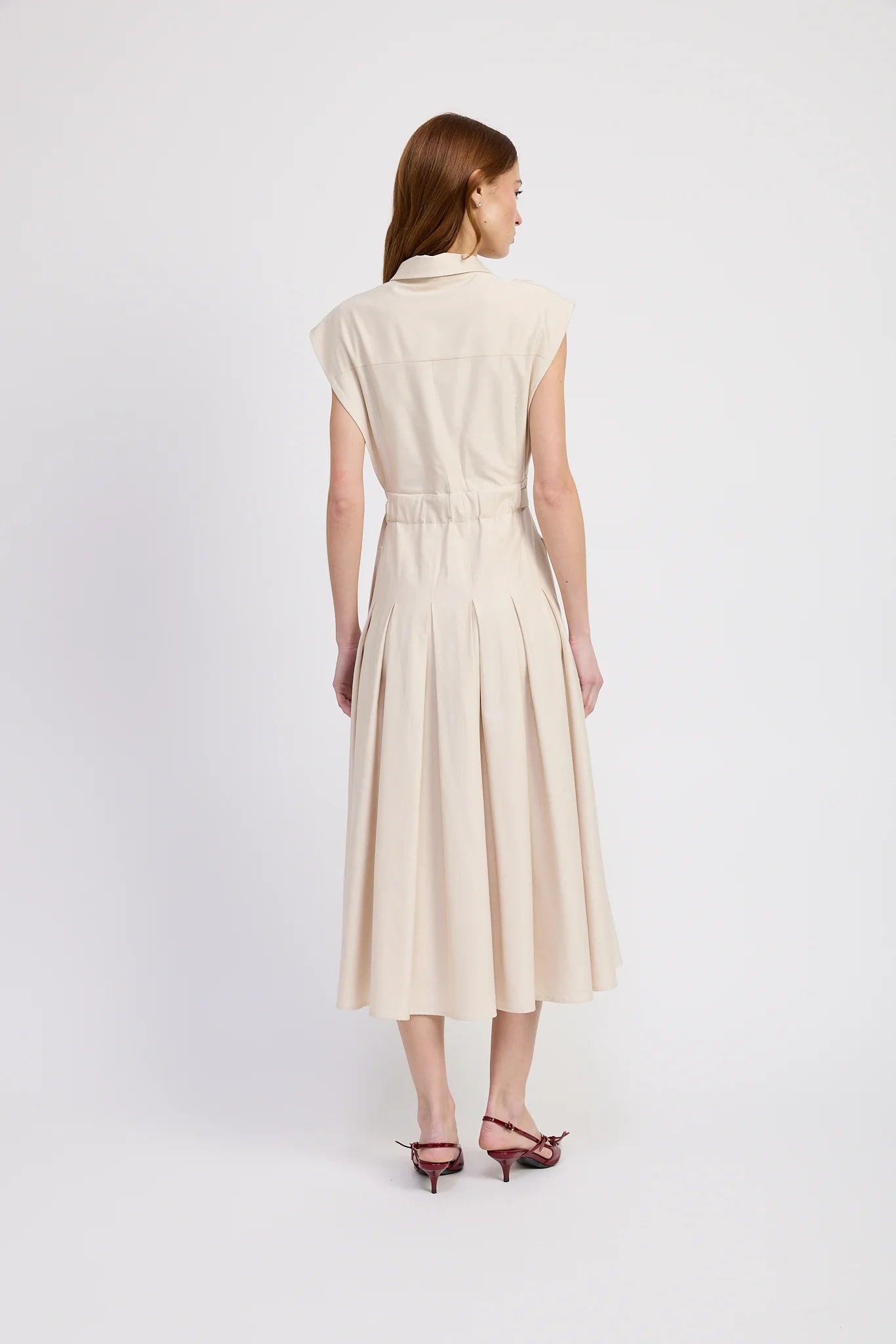 Tamara Midi Dress Ecru