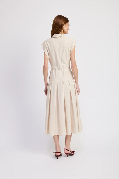 Tamara Midi Dress Ecru