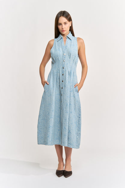 Kata Midi Dress Denim