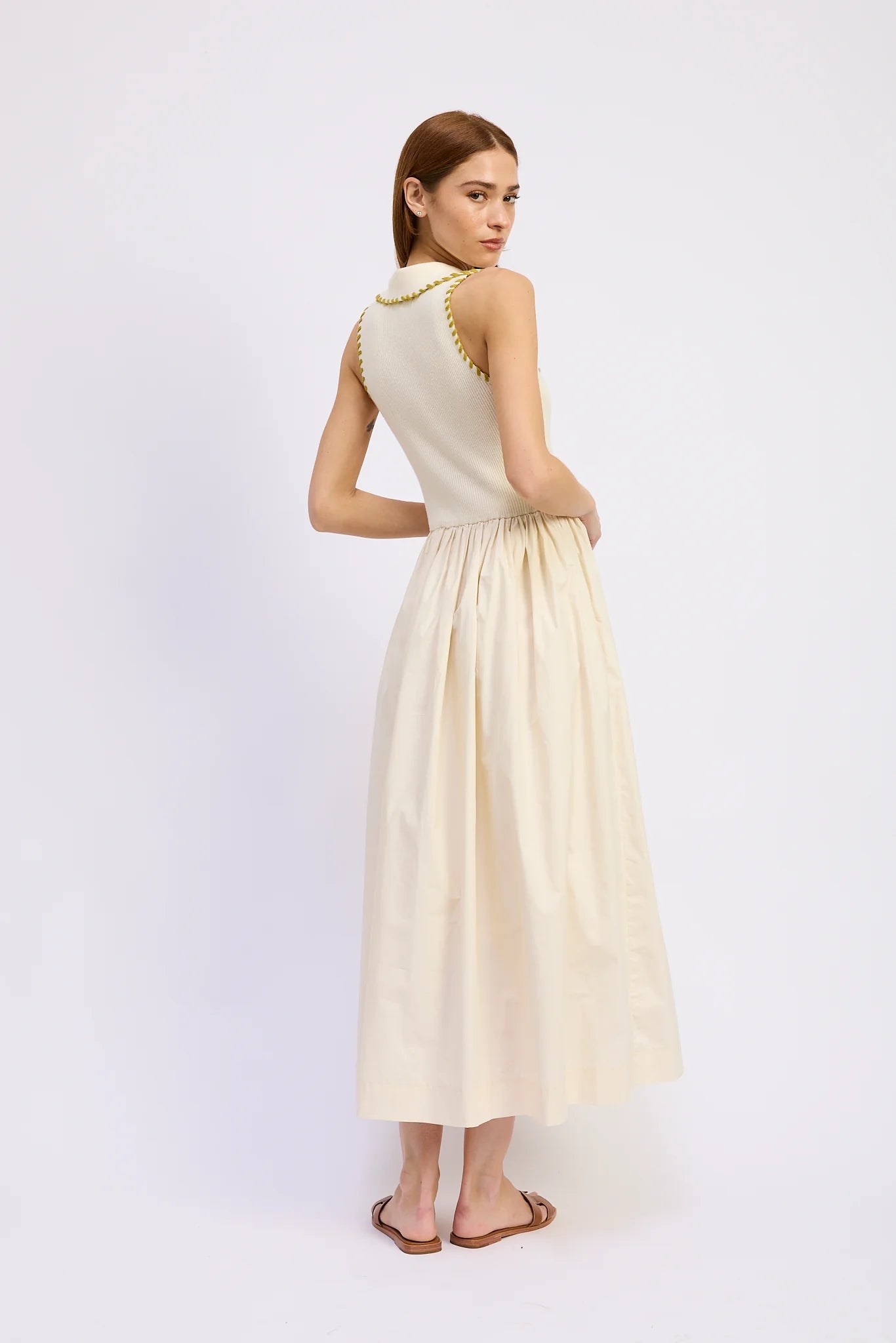 Key Midi Dress Off White