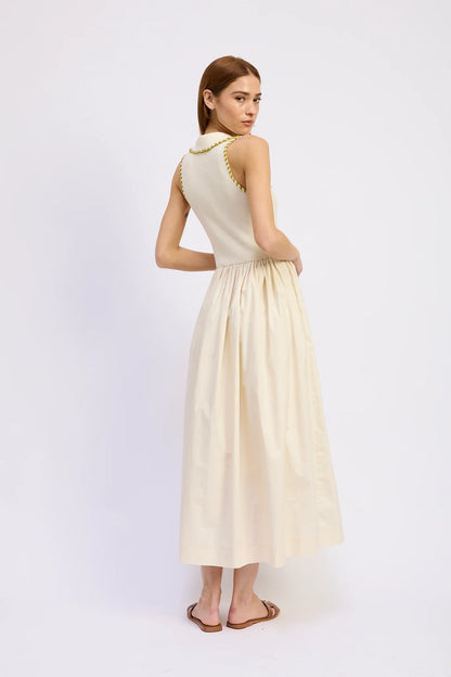 Key Midi Dress Off White