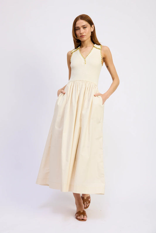 Key Midi Dress Off White