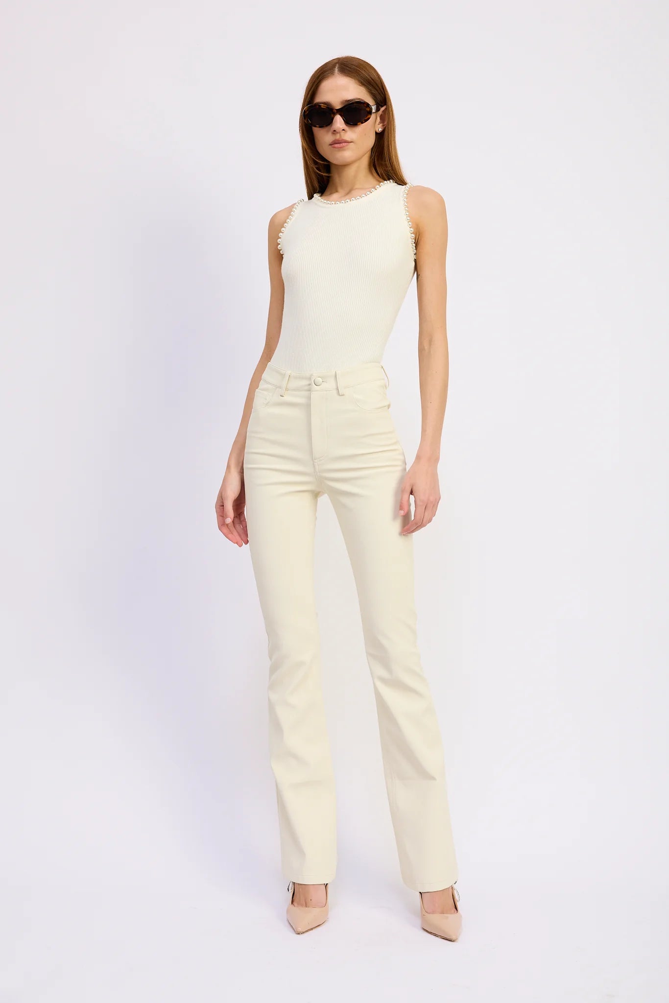 Katrine Flare Pants Ivory