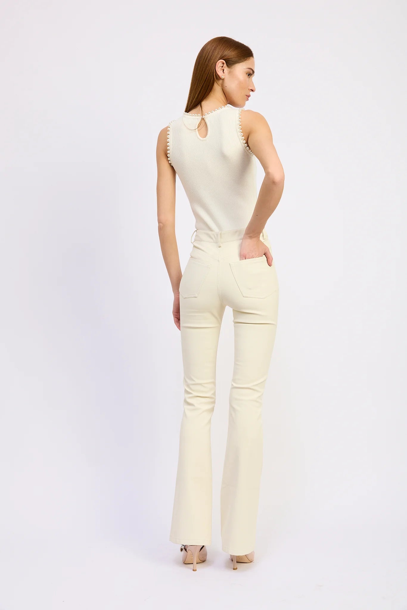 Katrine Flare Pants Ivory