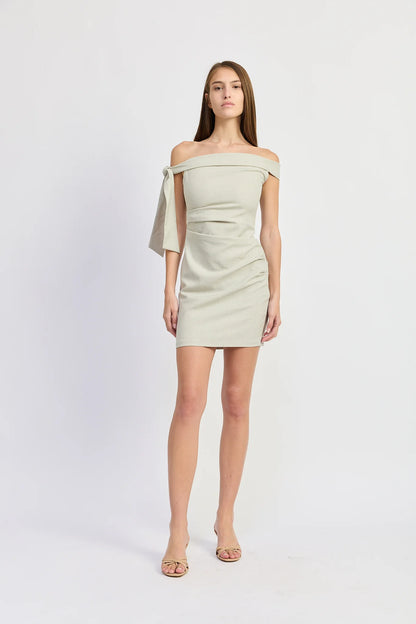 Mireya Mini Dress Taupe